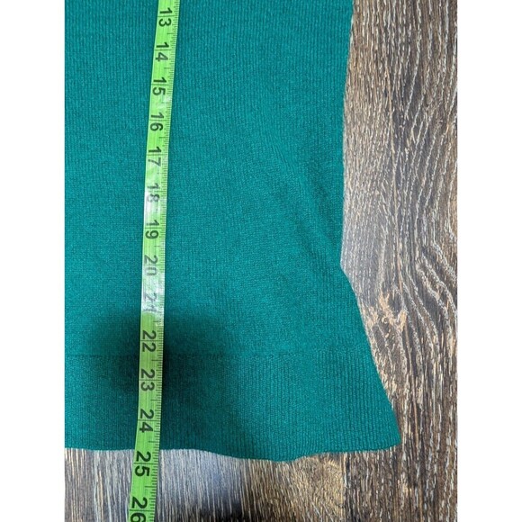 Halogen 100% Cashmere V Neck Sweater Green Size Small - Picture 8 of 8
